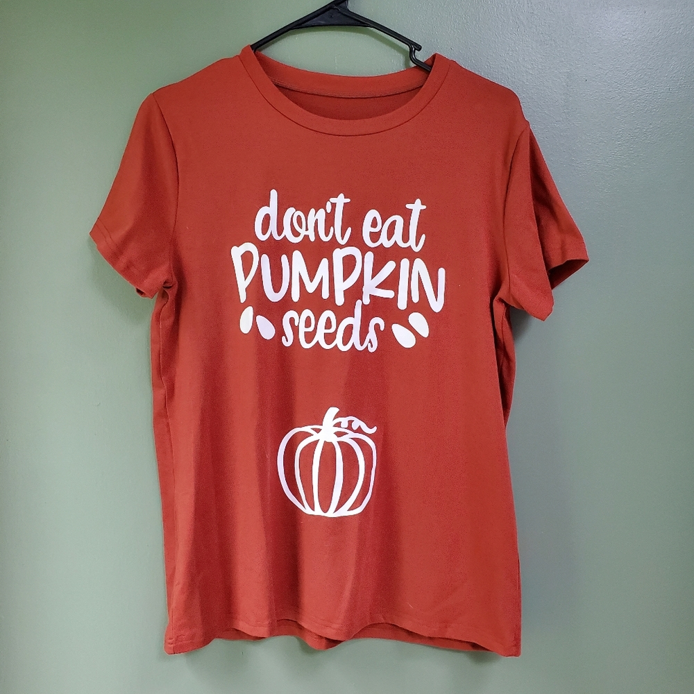 Pumpkin Maternity Shirt